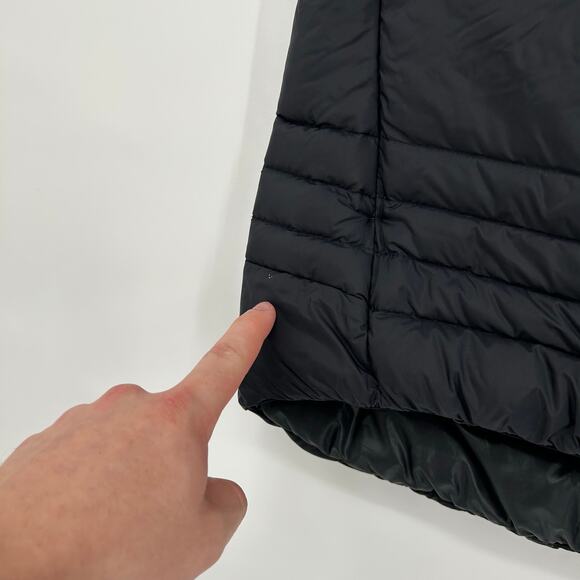 Vintage y2k Mens Black Nike Goose Down Fill Full Zip Puffer Vest Sz M 854757-010 - Picture 4 of 9